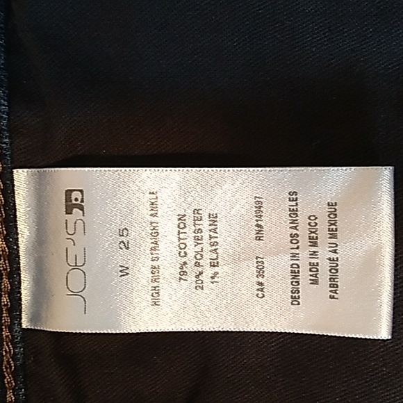 NWT JOES JEANS, DEBORA. HIGH RISE STRAIGHT ANKLE SZ 25 - Picture 6 of 10